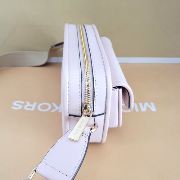 Michael Kors Bradshaw XS Pocket Camera Crossbody Powder Blush Leather Handbag - Picture 5 of 7